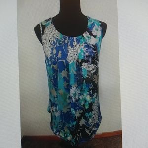 Elementz Floral Sleeveless Blouse / Large